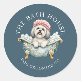 Lhasa Apso Hondenverzorging Sticker Vellen | Teal