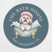 Lhasa Apso Hondenverzorging Waterdichte Sticker Ve (Design 1)