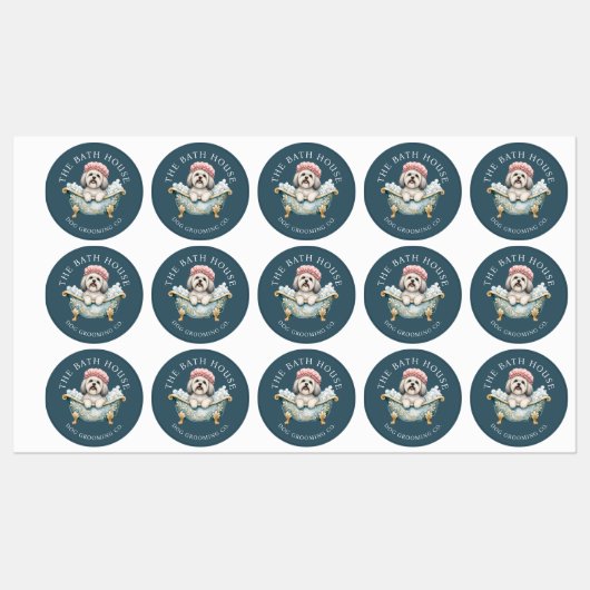 Lhasa Apso Hondenverzorging Waterdichte Sticker Ve (Vel)