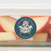 Lhasa Apso Hondenverzorging Waterdichte Sticker Ve (Aangebracht)