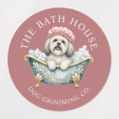 Lhasa Apso Hondenverzorging Waterdichte Sticker Ve (Design 1)