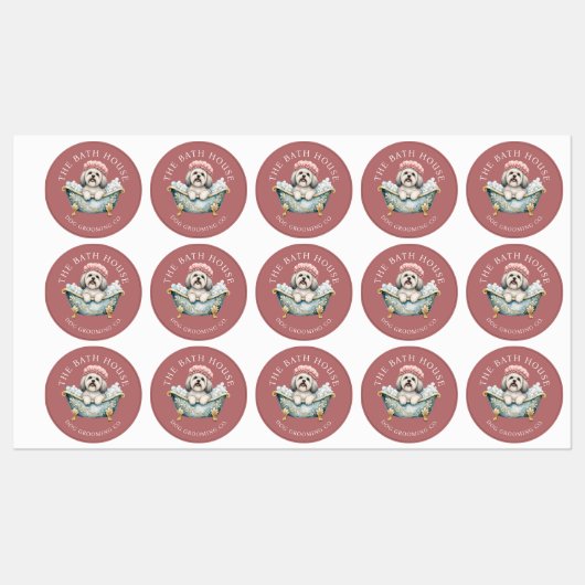 Lhasa Apso Hondenverzorging Waterdichte Sticker Ve (Vel)