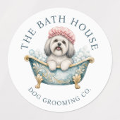 Lhasa Apso Hondenverzorging Waterdichte Sticker Ve (Design 1)