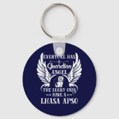 Lhasa Apso-hondenvoogd Sleutelhanger (Voorkant)