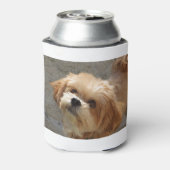 Lhasa Apso in een tuin Blikjeskoeler (Blikje Achterkant)