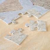 Lhasa Apso in een tuin Legpuzzel (Zijkant)