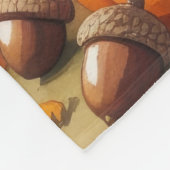 Lhasa Apso in het najaar verlaat Thanksgiving kuns Fleece Deken (Hoek)