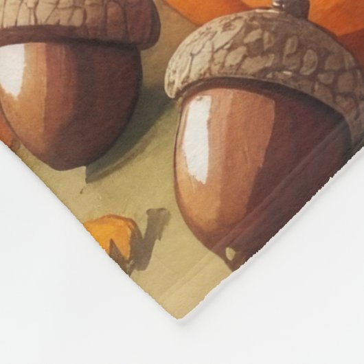 Lhasa Apso in het najaar verlaat Thanksgiving kuns Fleece Deken (Hoek)