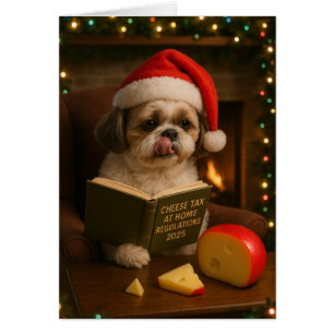 Lhasa Apso 'Kaasbelasting' Kerstkaart