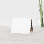 Lhasa Apso Kerst Feestseizoen Kaart (Achterkant)