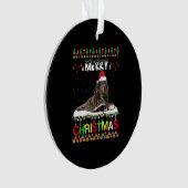 Lhasa Apso - kerstboom lichte Pajama-kersthond Ornament (voorkant)
