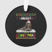 Lhasa Apso - kerstboom lichte Pajama-kersthond Ornament (voorkant)