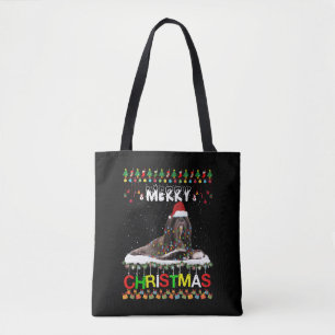 Lhasa Apso - kerstboom lichte Pajama-kersthond Tote Bag