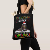 Lhasa Apso - kerstboom lichte Pajama-kersthond Tote Bag (Dichtbij)