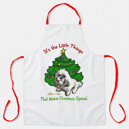 Lhasa Apso kerstcadeaus Schort
