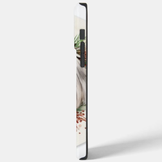 Lhasa Apso Kerstkrans feestelijke pup Case-Mate iPhone Case (Achterkant / Links)