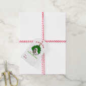 Lhasa Apso Kerstmis Cadeaulabel (Met Touw)