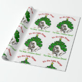 Lhasa Apso Kerstmis Cadeaupapier (Uitgerold)