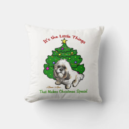 Lhasa Apso Kerstmis Kussen
