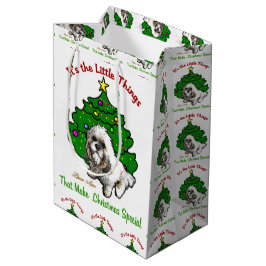 Lhasa Apso Kerstmis Medium Cadeauzakje