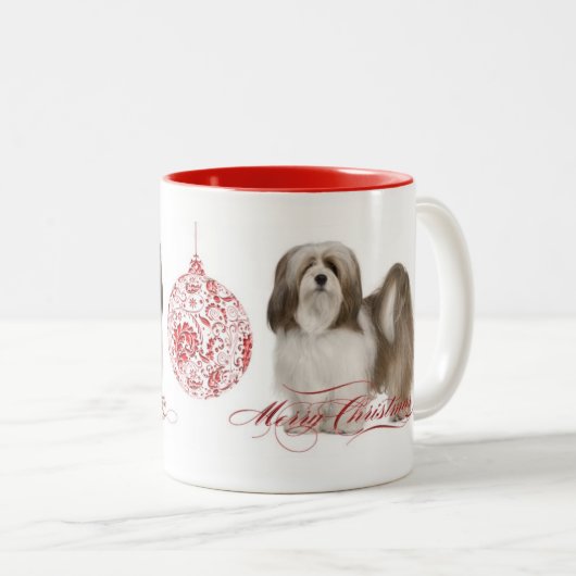 Lhasa Apso Kerstmis Mok (Voorkant rechts)