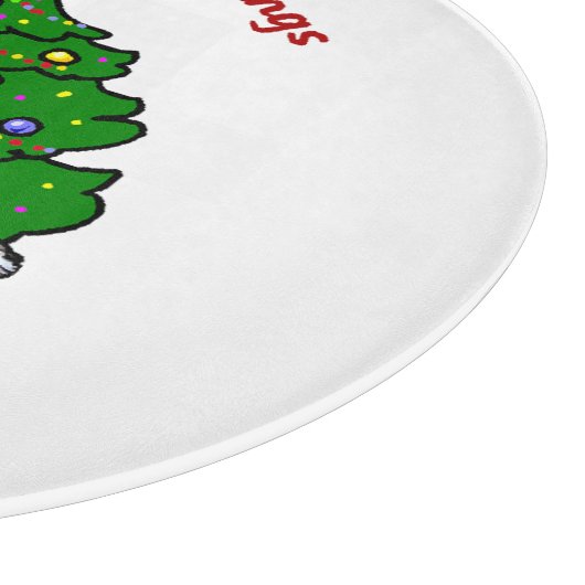 Lhasa Apso Kerstmis Snijplank (Hoek)