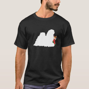 Lhasa Apso kerststooking Stuffer Dog T-shirt