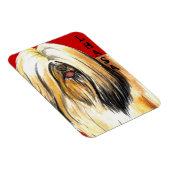 Lhasa Apso-kleurenblok Magneet (Rechterzijde)