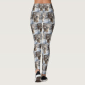 Lhasa Apso Laat het Sneeuwen Kerstmis Leggings (Achterkant)
