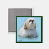 Lhasa Apso Magneet (Voorkant / Achterkant)