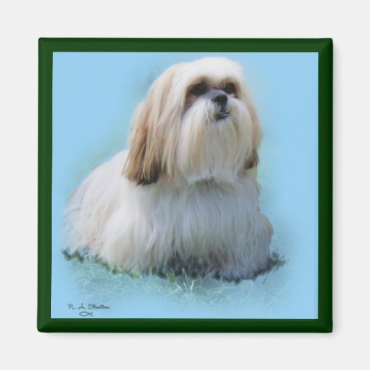 Lhasa Apso Magneet (Voorkant)