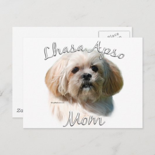 Lhasa Apso mam 2 Briefkaart (Voorkant / Achterkant)