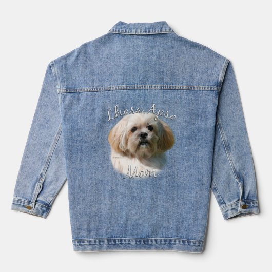 Lhasa Apso mam 2 Denim Jacket (Achterkant)
