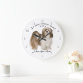 Lhasa Apso Mam Clock Grote Klok (Huis)