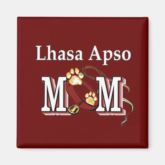 Lhasa Apso mam Gifts Magneet (Voorkant)