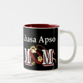 Lhasa Apso mam Gifts Tweekleurige Koffiemok