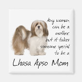 Lhasa Apso mam magneet (Voorkant)