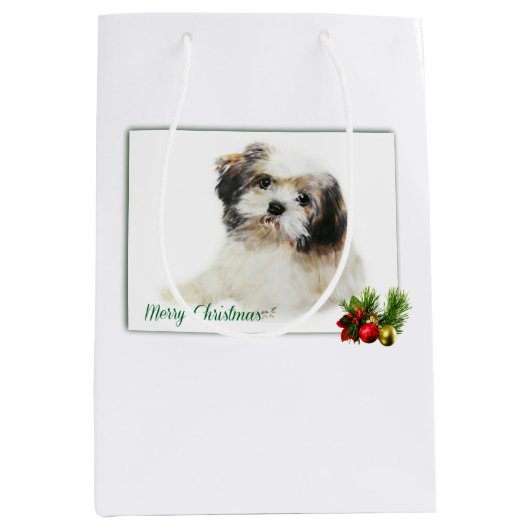 Lhasa Apso Medium Cadeauzakje (Voorkant)