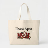 Lhasa Apso moeder Canvas tas (Voorkant)