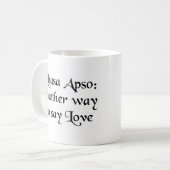 lhasa apso - mok koffie (Voorkant links)