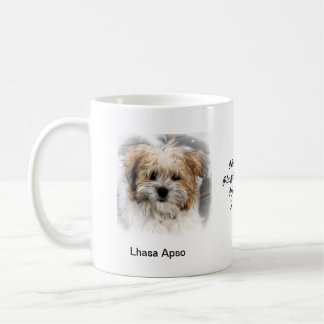 Lhasa Apso-Mok - met twee afbeeldingen en een moti Koffiemok