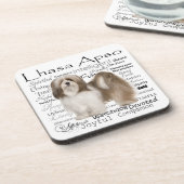 Lhasa Apso Onderzetters (Linkerzijde)