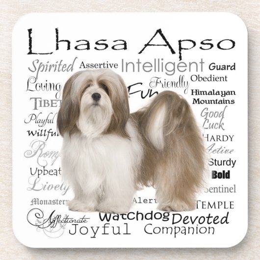 Lhasa Apso Onderzetters (Voorkant)