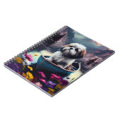 Lhasa Apso op een peddel: Een Schilderachtig avont Notitieboek (Linkerzijde)