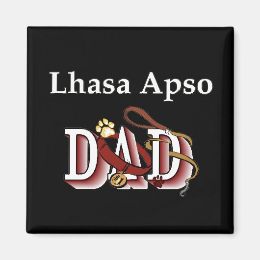 lhasa apso pap magneet (Voorkant)