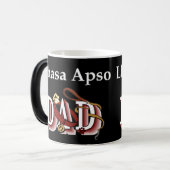 Lhasa Apso Papa Gifts Magische Mok (Voorkant links)