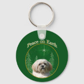 Lhasa Apso Peace Sleutelhanger (Voorkant)