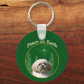 Lhasa Apso Peace Sleutelhanger (Achterkant)