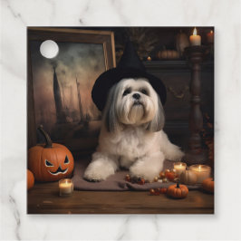 Lhasa Apso Pompoenen Halloween Griezels Bedankjes Labels