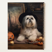Lhasa Apso Pompoenen Halloween Griezels Planner (Achterkant)